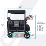 Wonderfold W4 Luxe Quad Stroller Wagon FREE SHIPPING!