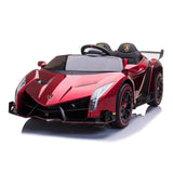 2025 UPGRADED Lamborghini Veneno 2x12V 4X4 2 Seater DELUXE Kids Ride On Car with Remote Control