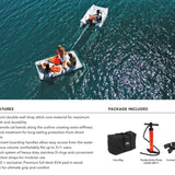 Aqua Marina Island Inflatable Platform - WHITE