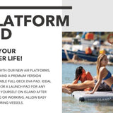 Aqua Marina Island Inflatable Platform - WHITE