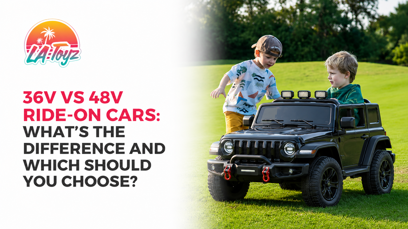 36V vs 48V Ride-On Cars: What’s the Difference and Which Should You Choose?