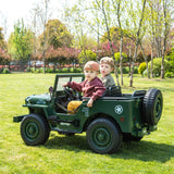2026 24V LA Toyz Military Willy Truck 3 Seater Kids Ride On Car