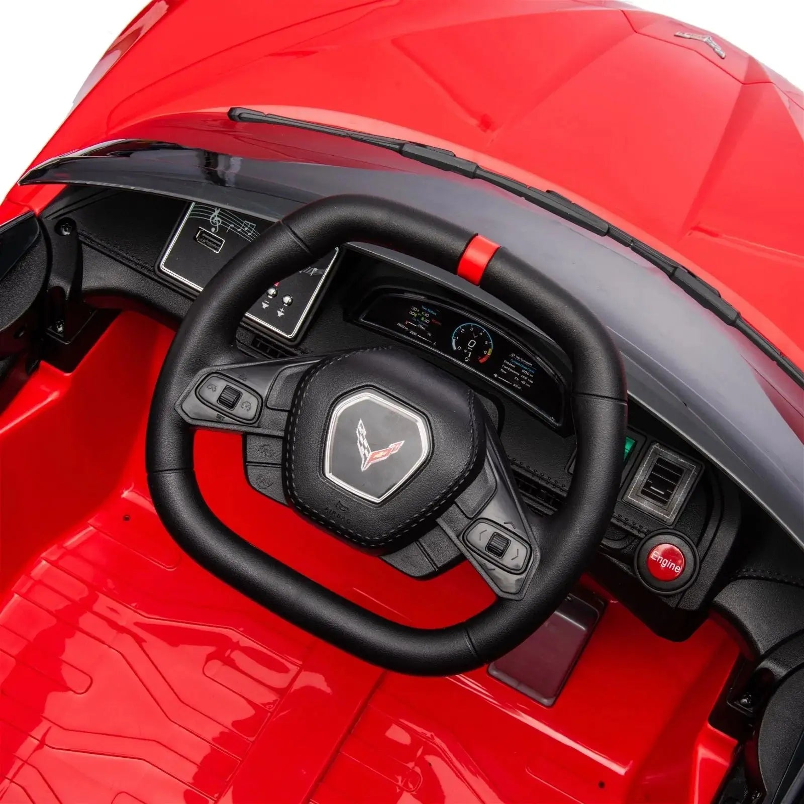 2026 Chevrolet Corvette C8 Stingray 12V Kids Ride On Car with Remote Control