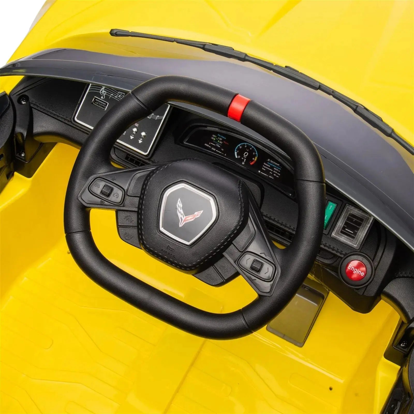 2026 Chevrolet Corvette C8 Stingray 12V Kids Ride On Car with Remote Control