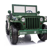 2026 24V LA Toyz Military Willy Truck 3 Seater Kids Ride On Car