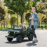 2026 24V LA Toyz Military Willy Truck 3 Seater Kids Ride On Car