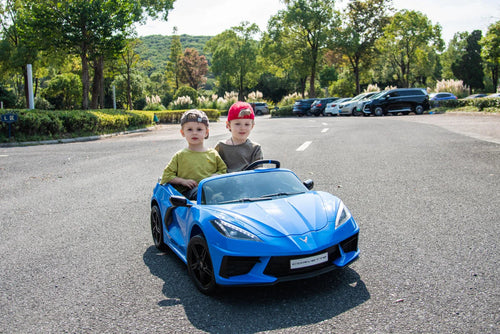 2025 24V Chevrolet Corvette C8 2 Seater DELUXE EDITION Kids Ride on Car with Remote Control