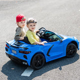 2025 24V Chevrolet Corvette C8 2 Seater DELUXE EDITION Kids Ride on Car with Remote Control