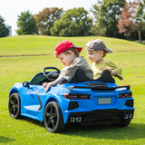 2025 24V Chevrolet Corvette C8 2 Seater DELUXE EDITION Kids Ride on Car with Remote Control