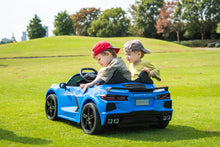 Load image into Gallery viewer, 2025 24V Chevrolet Corvette C8 2 Seater DELUXE EDITION Kids Ride on Car with Remote Control