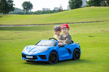 Load image into Gallery viewer, 2025 24V Chevrolet Corvette C8 2 Seater DELUXE EDITION Kids Ride on Car with Remote Control