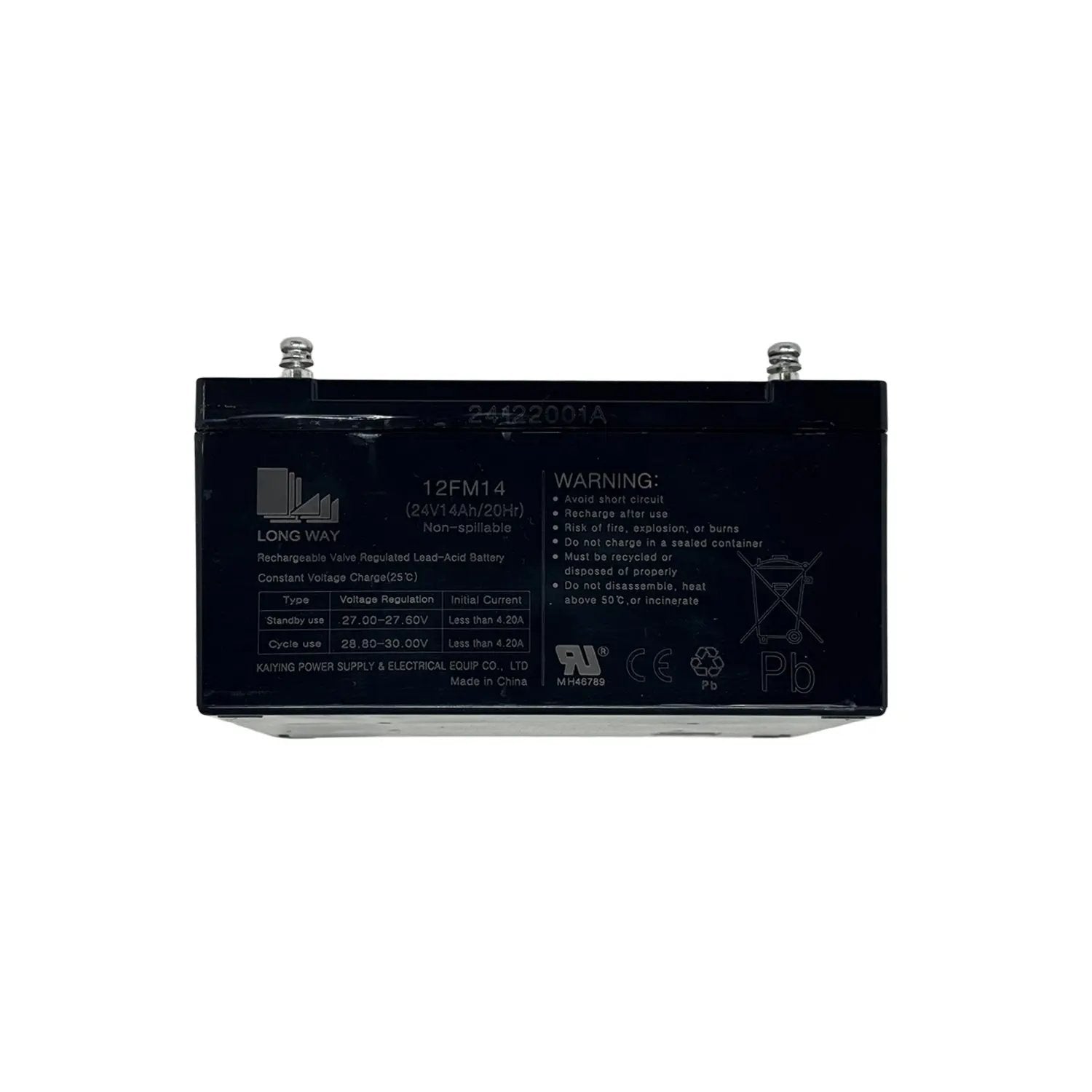 24V 14AH Battery for Ride-ons (Clip Terminals)