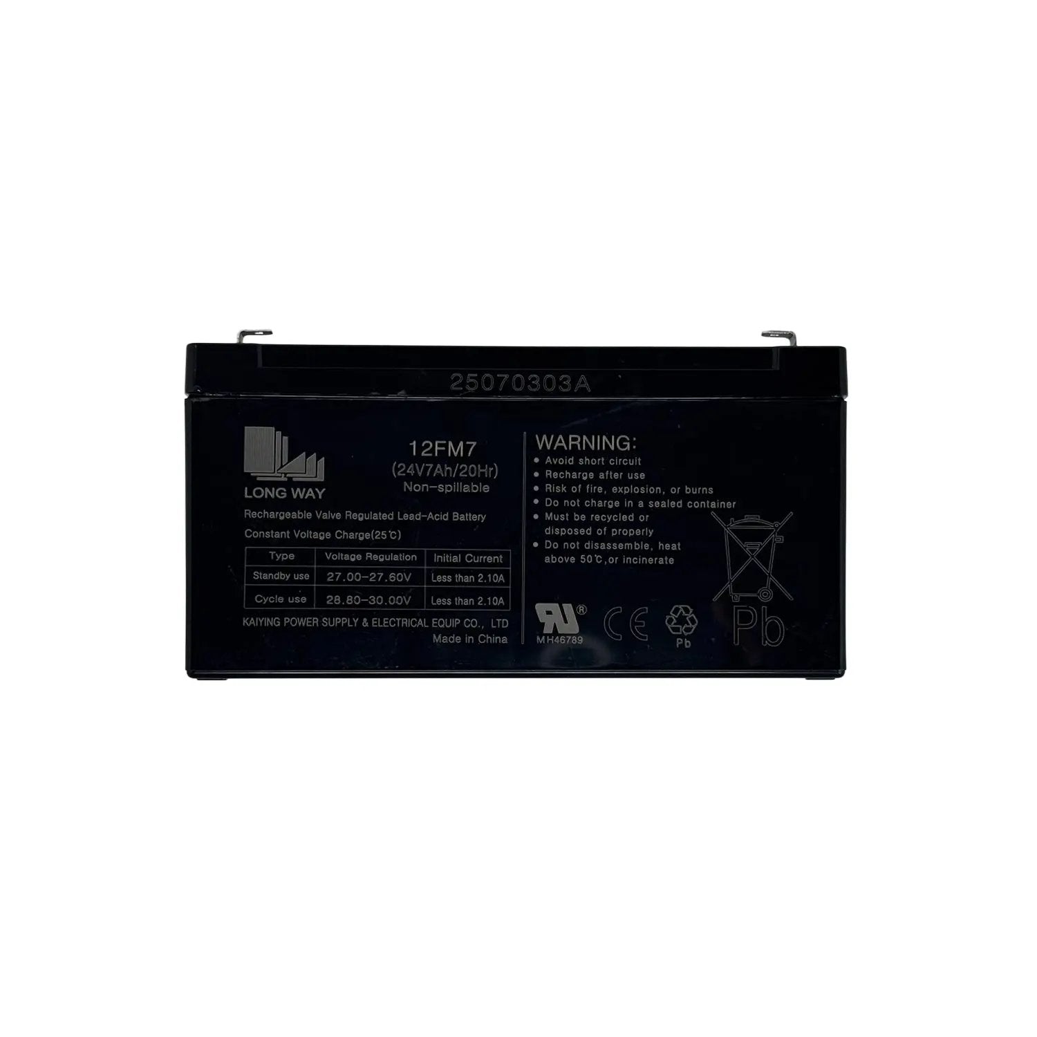 24V 7AH Battery for Ride-ons (Screw Terminals)