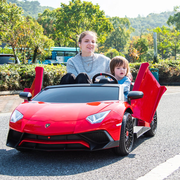 24V Lamborghini Aventador 2 Seater Ride On Car for Kids OR Adults: Advanced Brushless Motor & Differential for High-Octane Fun