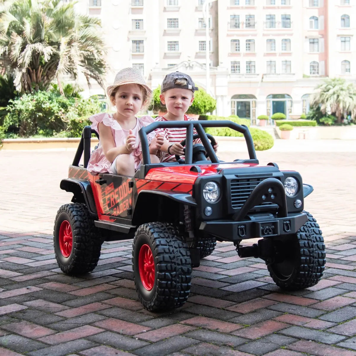24V Jeep Raider Style 2 Seater Kids Ride On Car with Remote Control