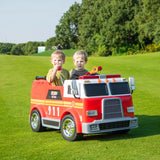 24V LA Toyz Fire Truck 2-Seater Ride on