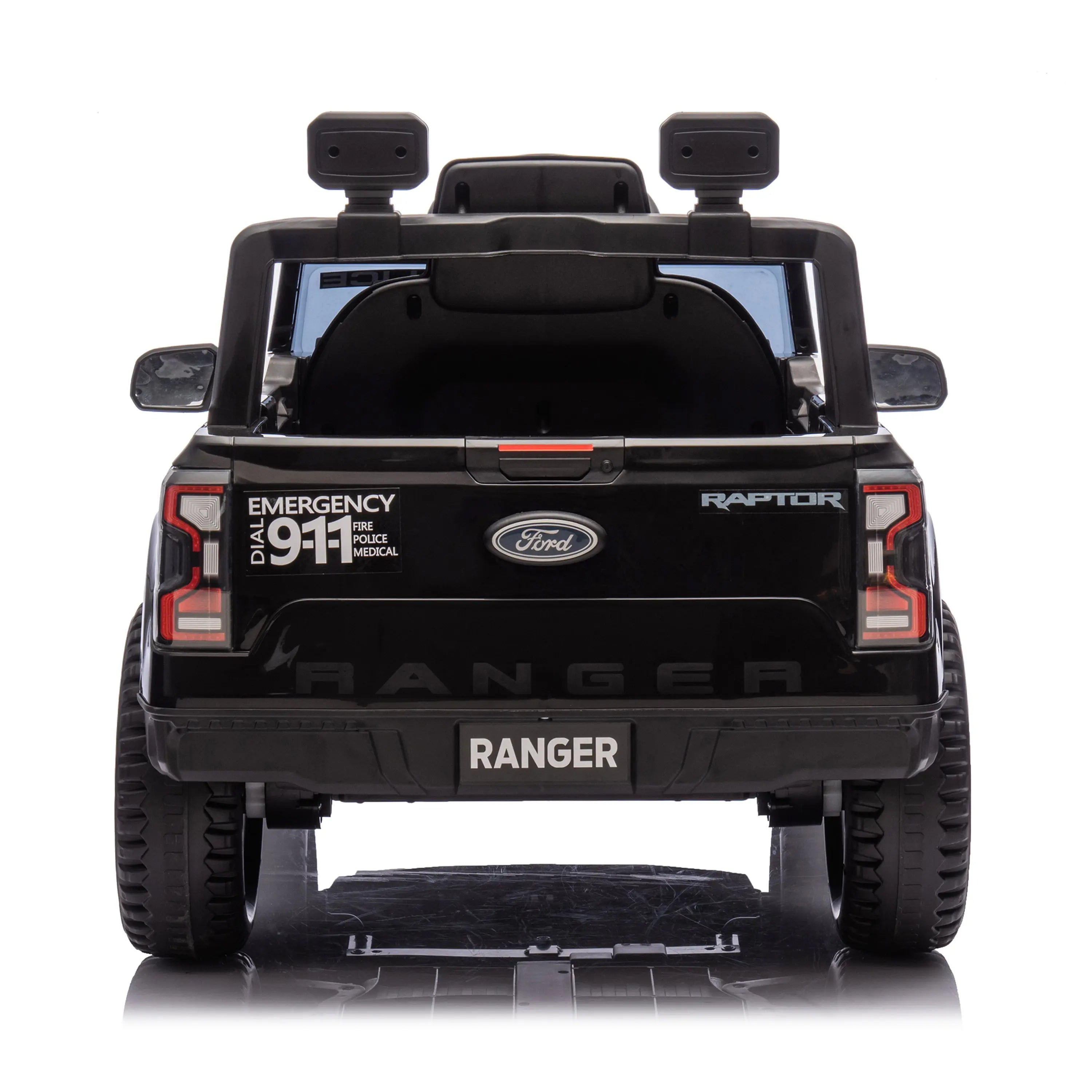 12V Licensed Ford Raptor Police Interceptor Kids Ride-On Truck