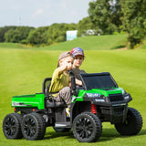 2026 24V 6 Wheel Tractor 2 Seater Kids Ride On Car with Remote Control