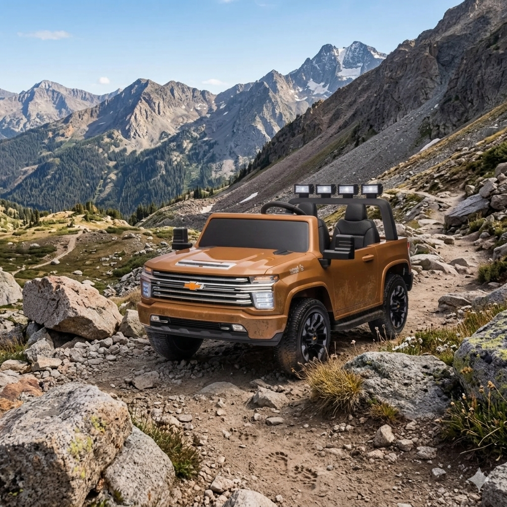 2026 Chevrolet Silverado 24V 4X$ 2 Seater DELUXE Kids Ride On Car with Remote Control