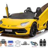 Yellow 24V Lamborghini SVJ Ultimate Drifting Car