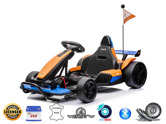Orange 24V Official Complete Edition McLaren Super Drifting Go-Kart