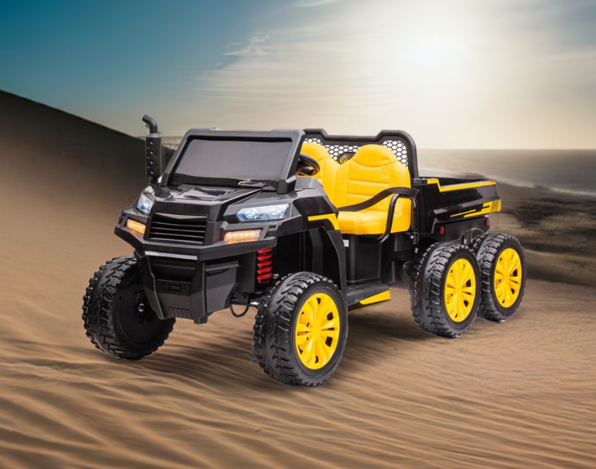 2026 24V 6 Wheel Tractor 2 Seater Kids Ride On Car with Remote Control