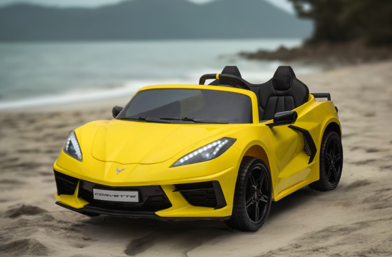 2026 24V Chevrolet Corvette C8 2 Seater Kids Ride On Car with Remote Control