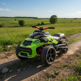 2026 24V Spider 2 Seater 3 Wheel Kids Motorcycle with Remote Control