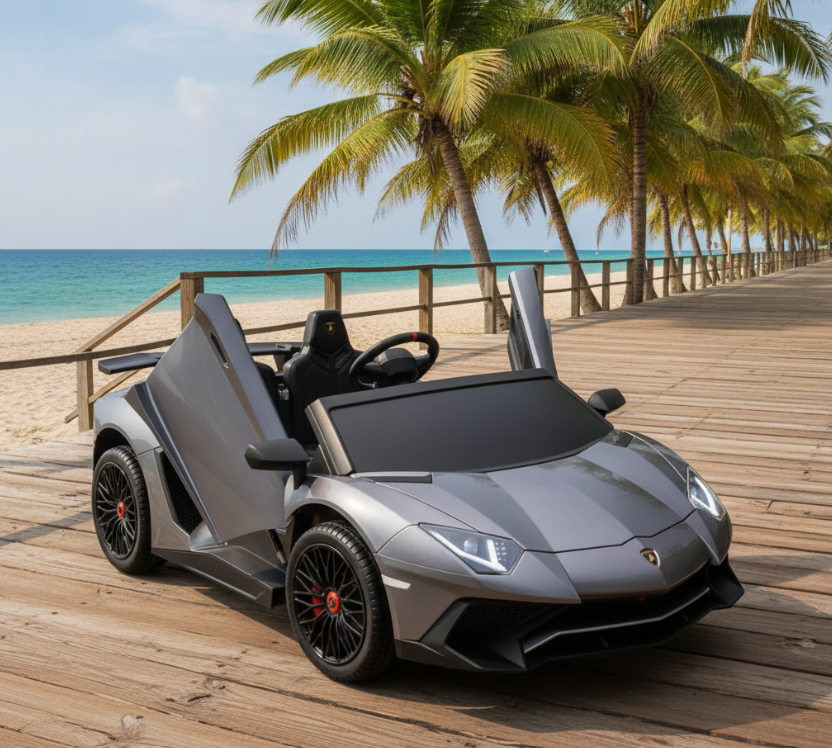 24V Lamborghini Aventador 2 Seater Ride On Car for Kids OR Adults: Advanced Brushless Motor & Differential for High-Octane Fun