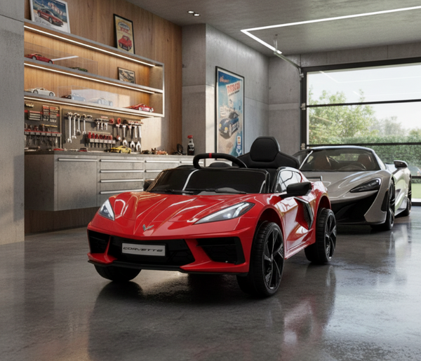 2026 Chevrolet Corvette C8 Stingray 12V Kids Ride On Car with Remote Control