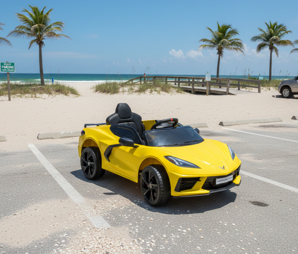 2026 Chevrolet Corvette C8 Stingray 12V Kids Ride On Car with Remote Control