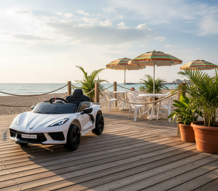 2026 Chevrolet Corvette C8 Stingray 12V Kids Ride On Car with Remote Control