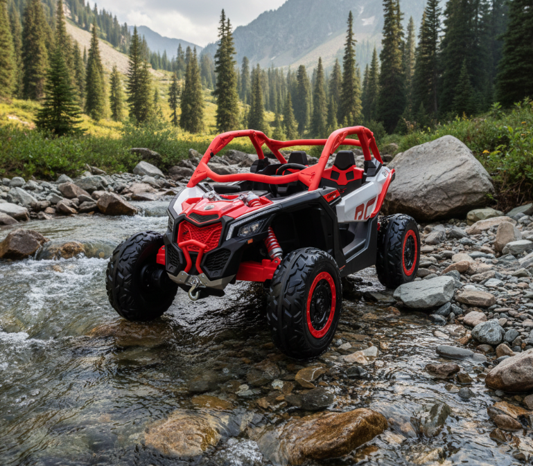 2026 2x24V Can Am Maverick 4X4 2 Seater Kids Ride On Car with Remote Control