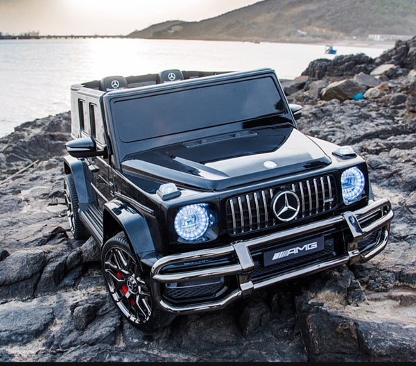 2026 24V Mercedes Benz G Wagon G63 AMG 4X4 2 Seater Kids Ride On Car with Remote Control