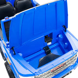 2026 GMC Sierra 2x12V 4X4 2 Seater Kids Ride On Car with Remote Control BLUE