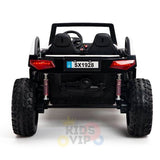  Black 24V/4X4 Dune Buggy Ride On UTV, Rubber Wheels and RC