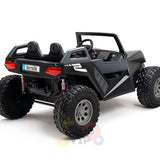 Black 24V/4X4 Dune Buggy Ride On UTV, Rubber Wheels and RC