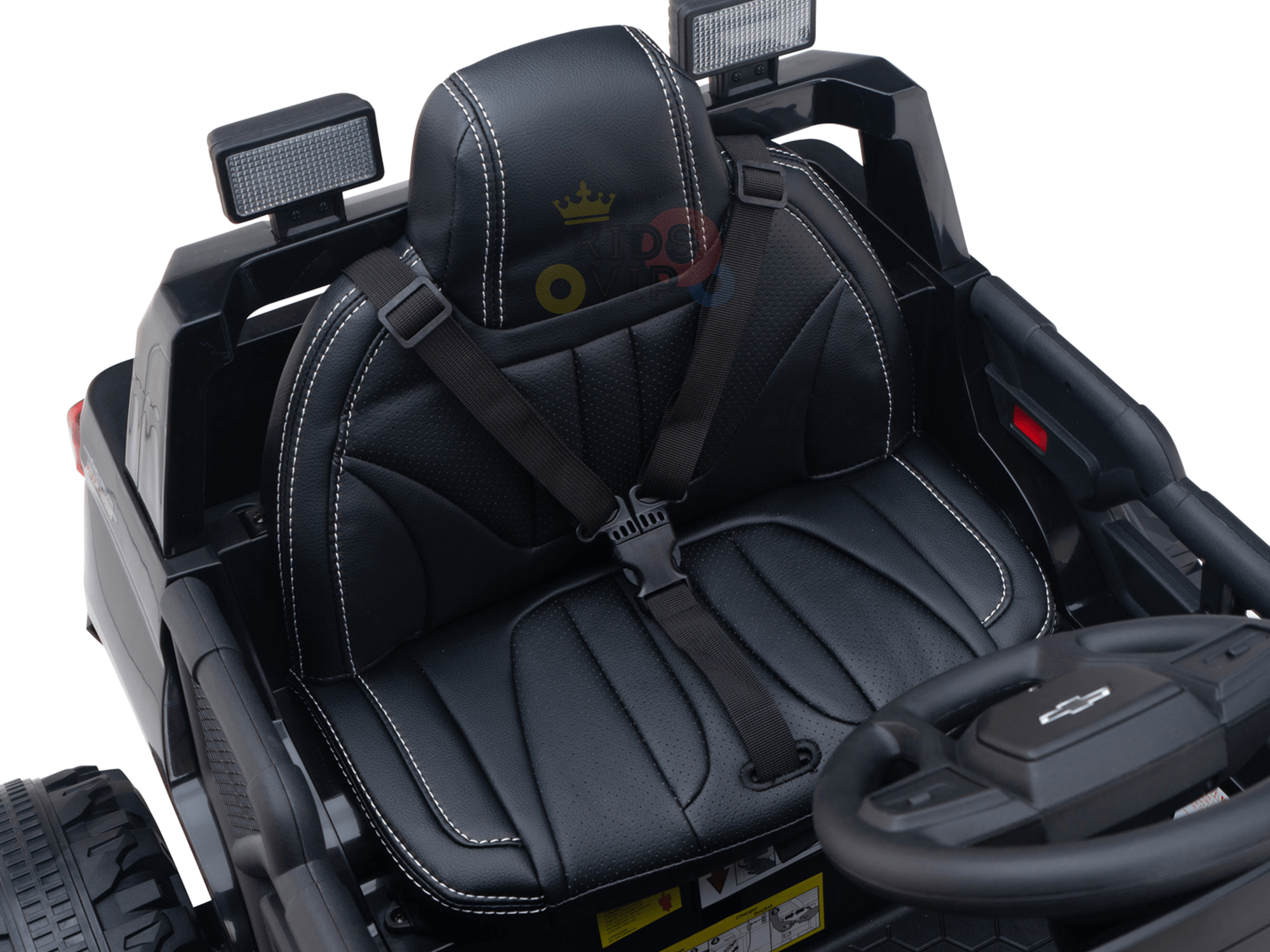 24V Chevrolet Silverado Kids Licensed 1 Seater Ride On Lifted Truck with Remote