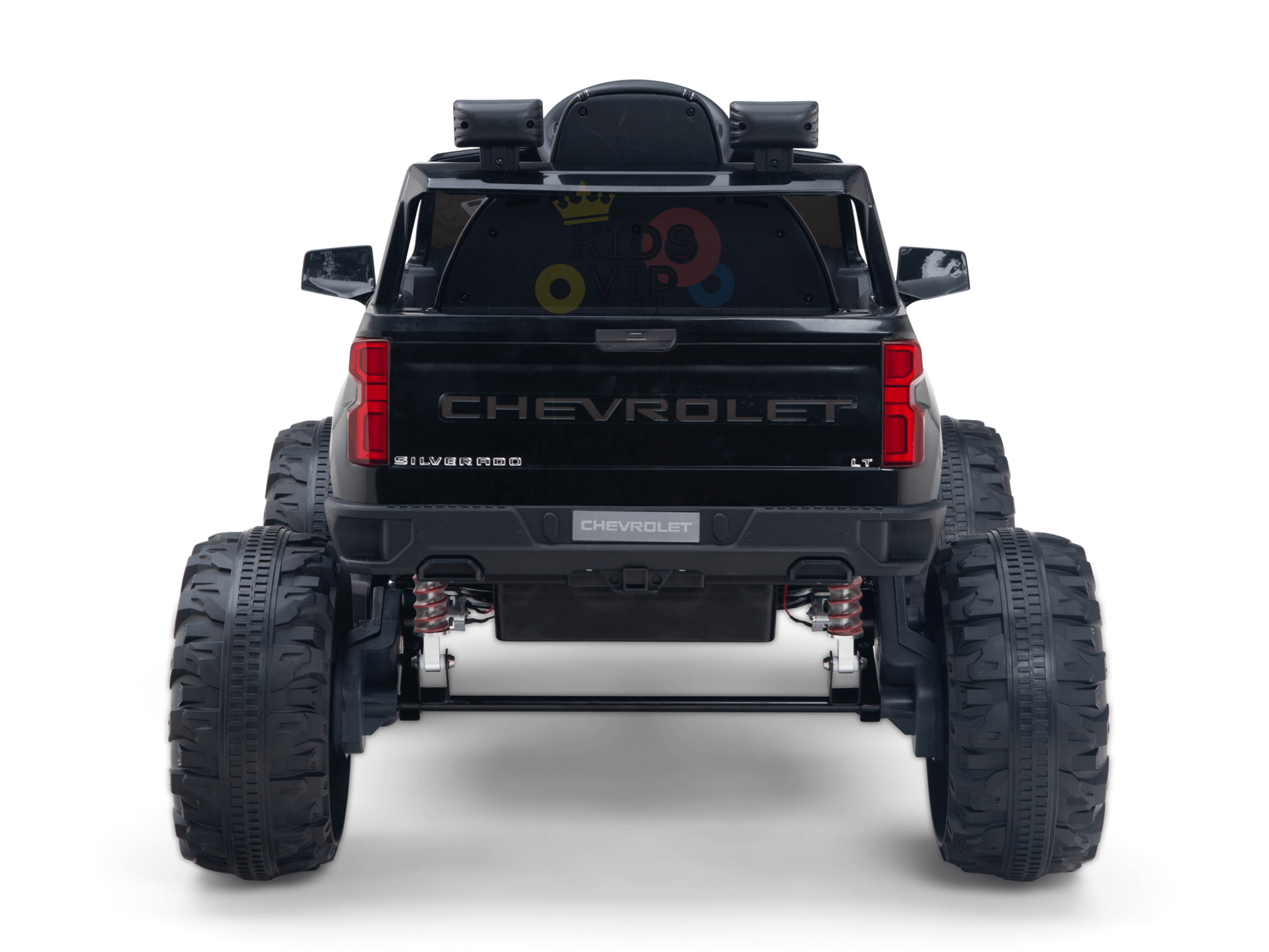 24V Chevrolet Silverado Kids Licensed 1 Seater Ride On Lifted Truck with Remote