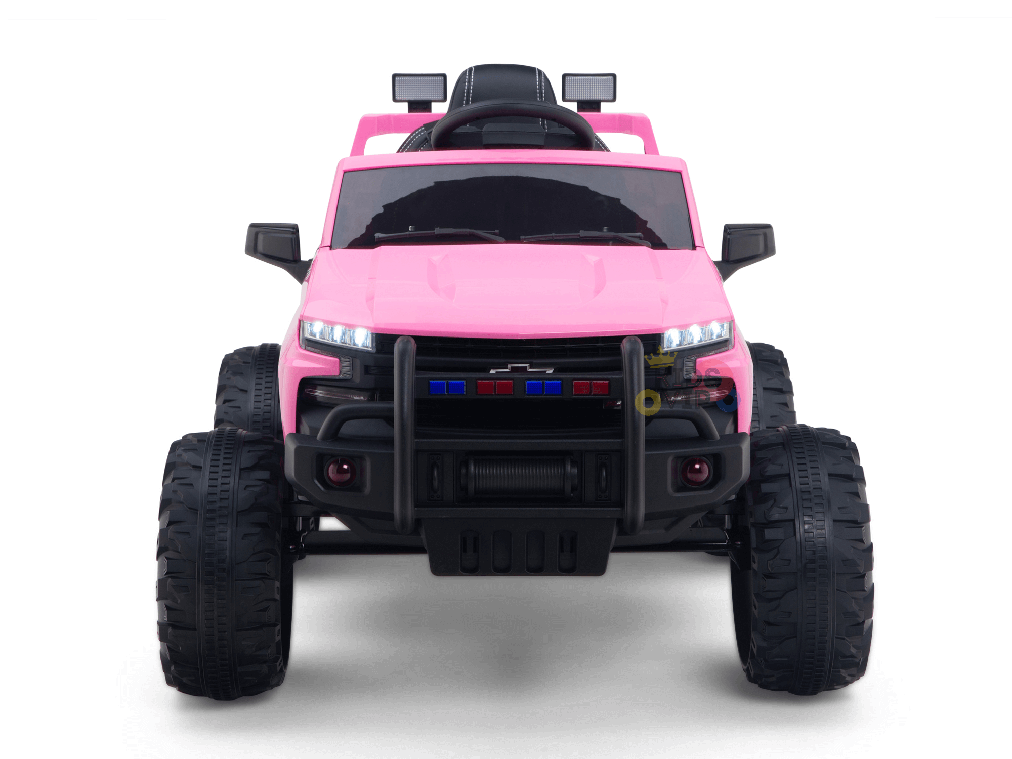 24V Chevrolet Silverado Kids Licensed 1 Seater Ride On Lifted Truck with Remote