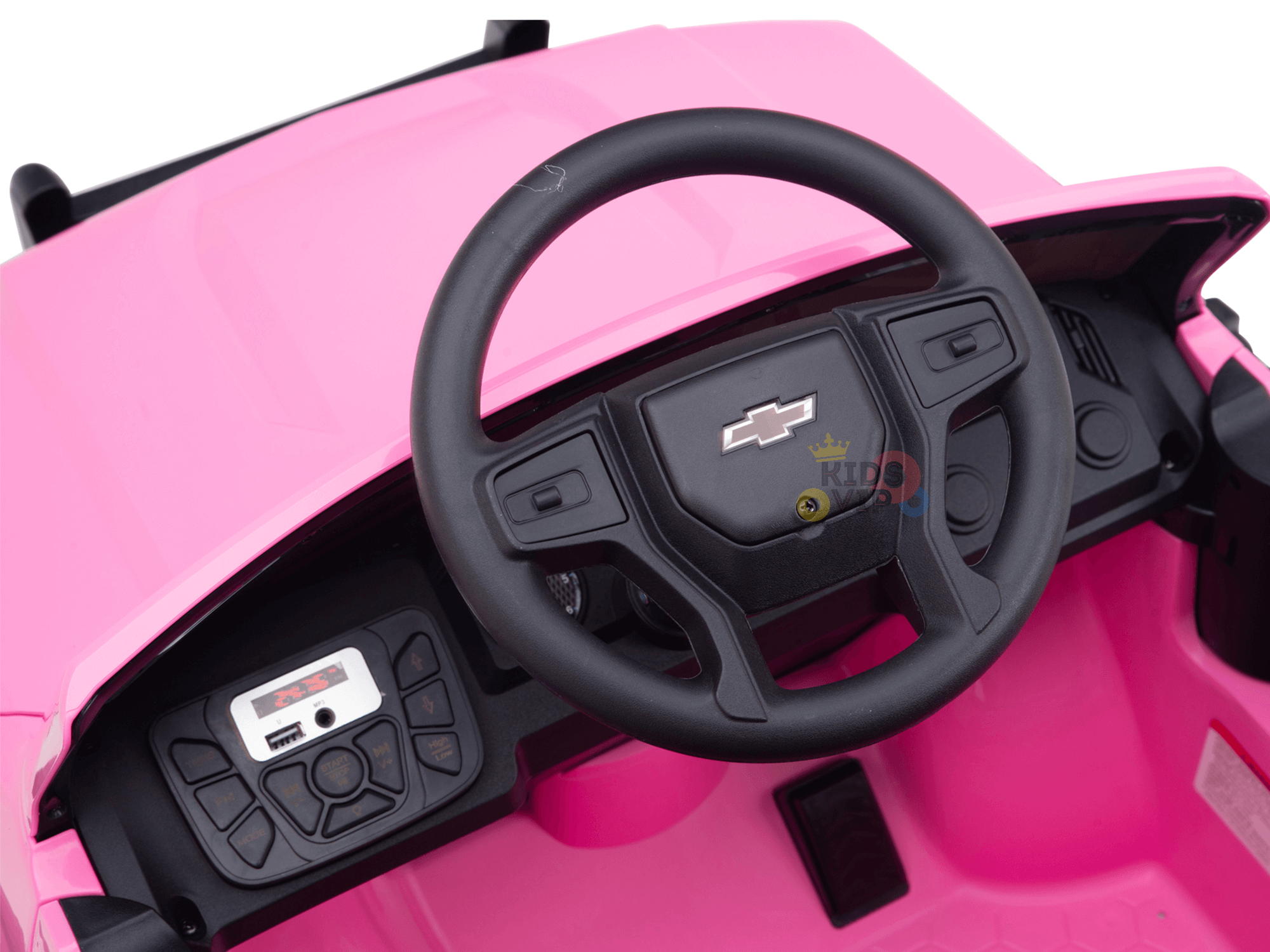24V Chevrolet Silverado Kids Licensed 1 Seater Ride On Lifted Truck with Remote
