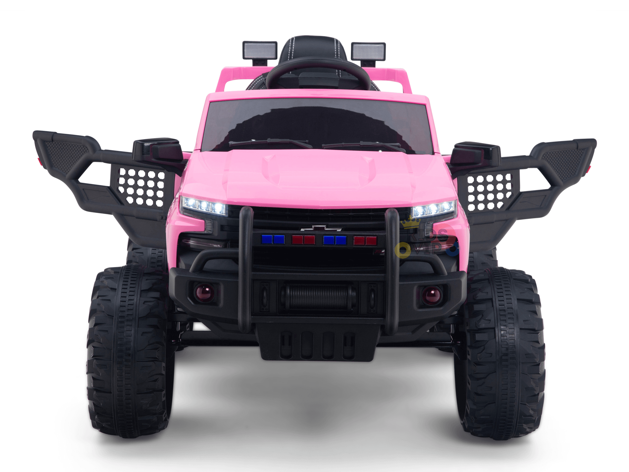 24V Chevrolet Silverado Kids Licensed 1 Seater Ride On Lifted Truck with Remote