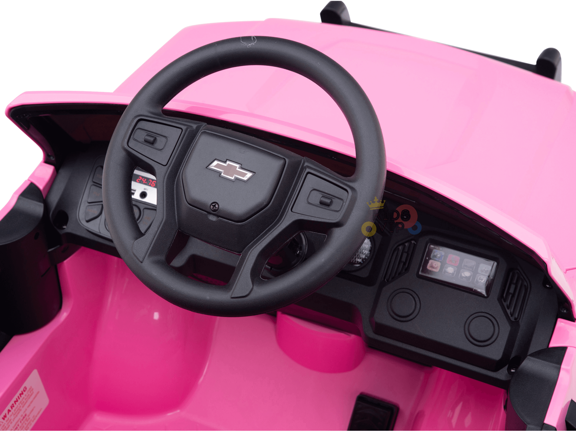 24V Chevrolet Silverado Kids Licensed 1 Seater Ride On Lifted Truck with Remote