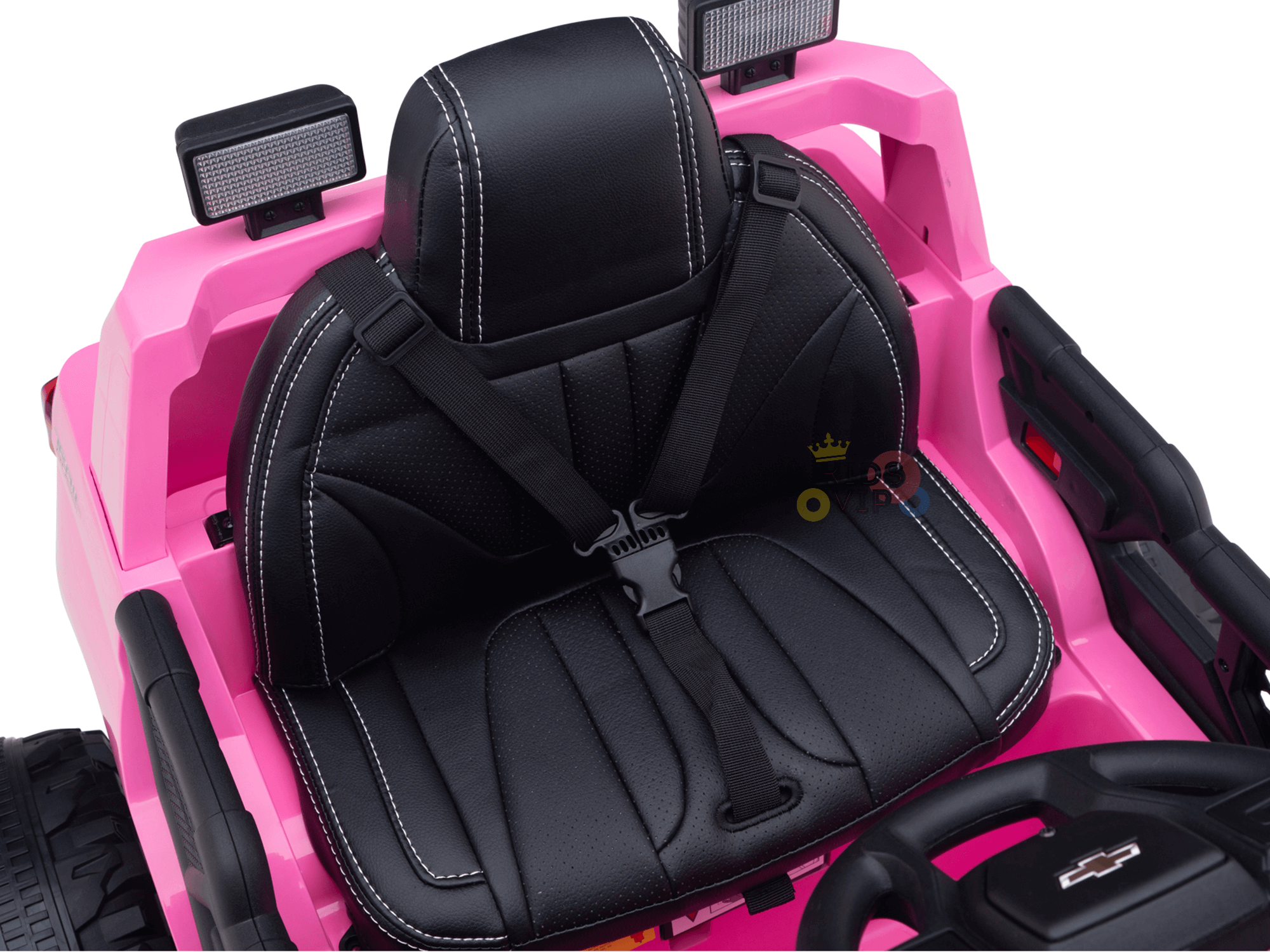 24V Chevrolet Silverado Kids Licensed 1 Seater Ride On Lifted Truck with Remote