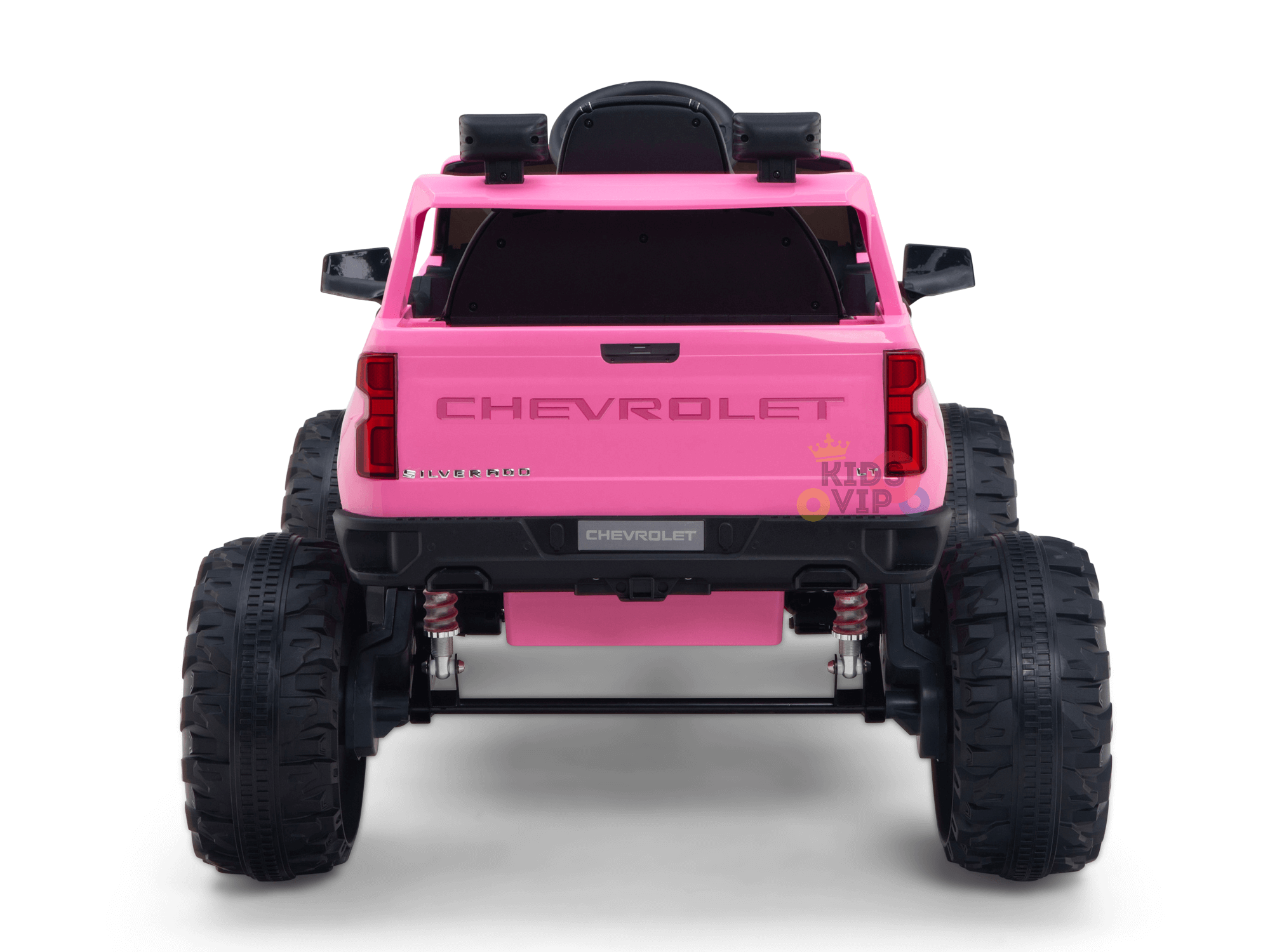 24V Chevrolet Silverado Kids Licensed 1 Seater Ride On Lifted Truck with Remote