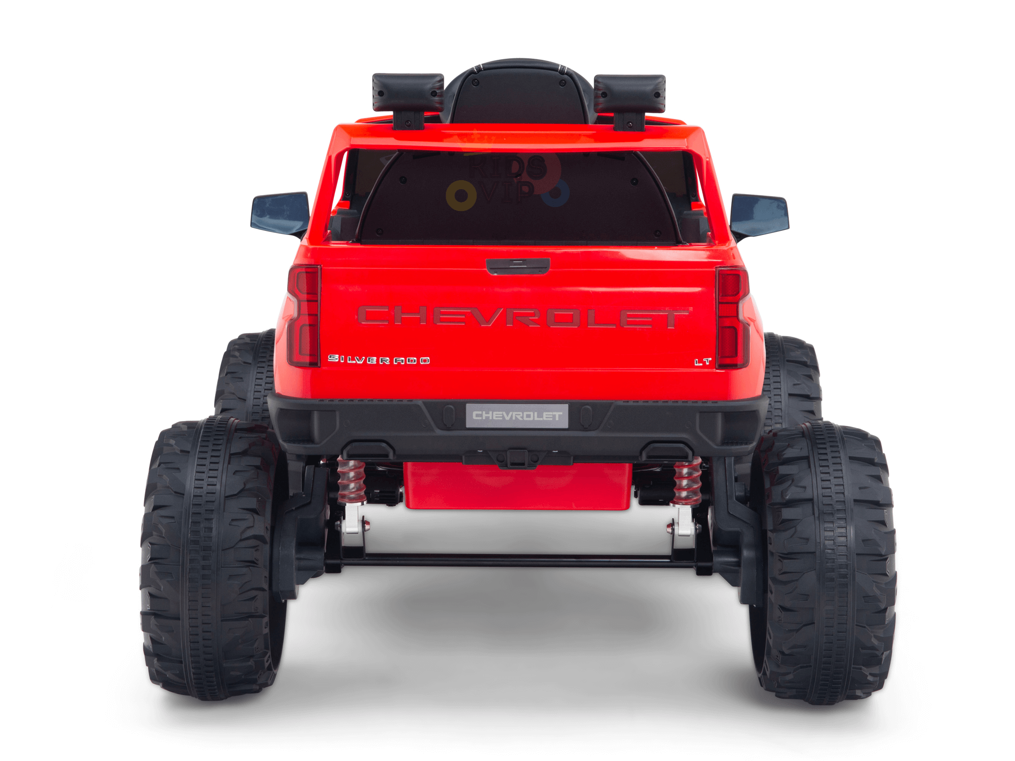 24V Chevrolet Silverado Kids Licensed 1 Seater Ride On Lifted Truck with Remote