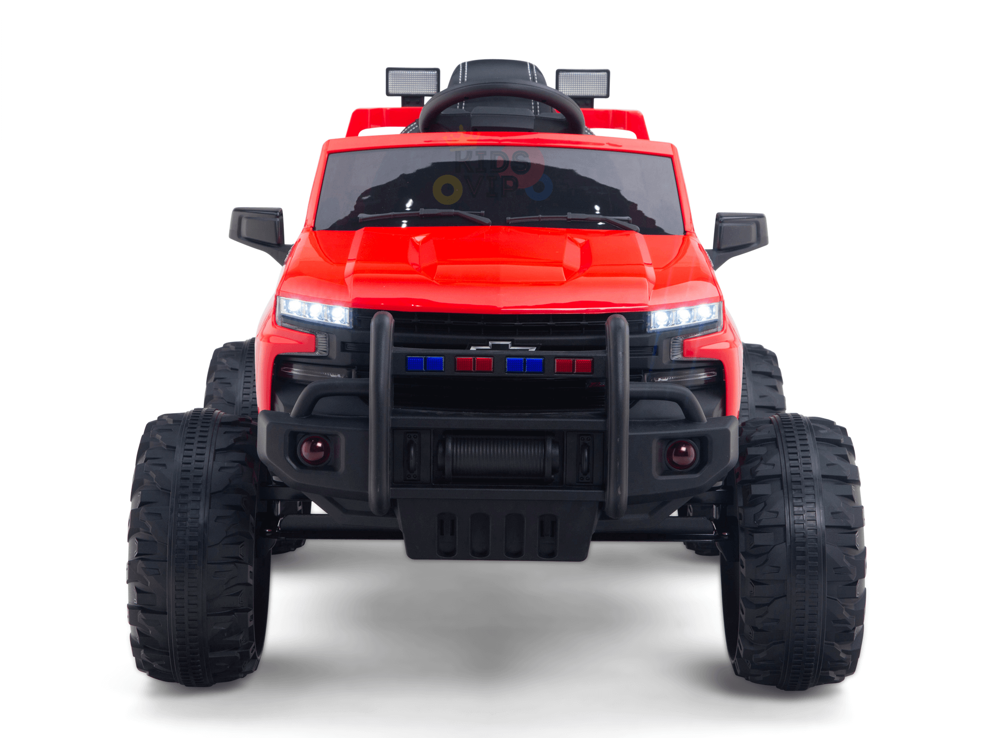 24V Chevrolet Silverado Kids Licensed 1 Seater Ride On Lifted Truck with Remote