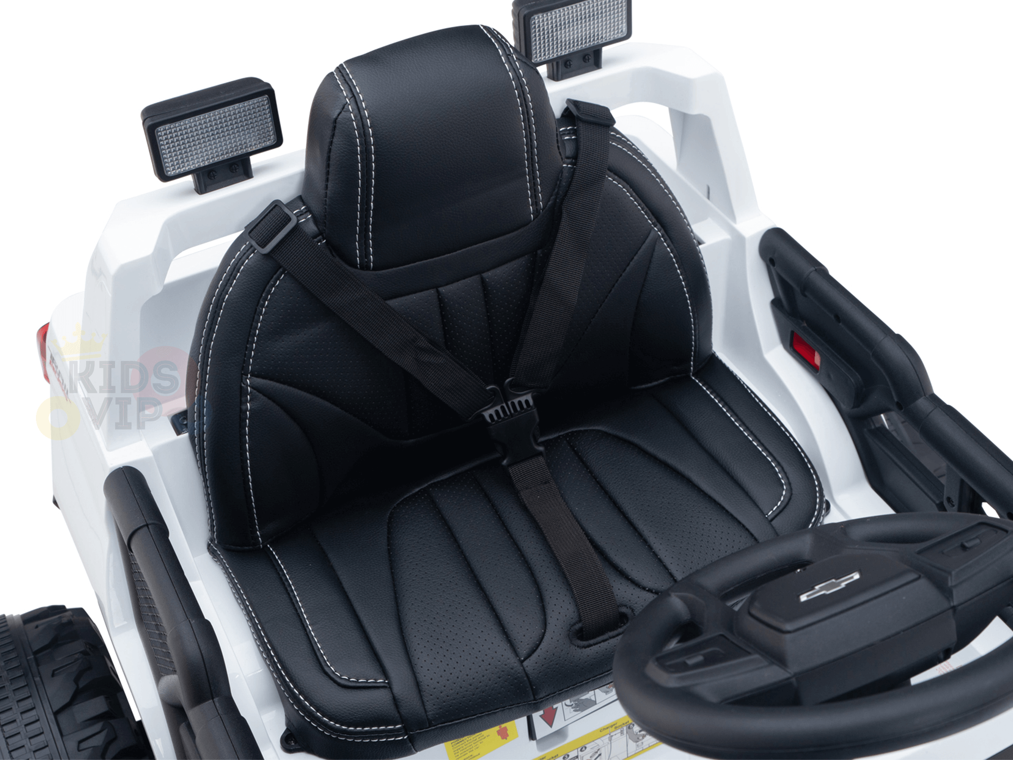 24V Chevrolet Silverado Kids Licensed 1 Seater Ride On Lifted Truck with Remote