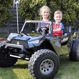  Black 24V/4X4 Dune Buggy Ride On UTV, Rubber Wheels and RC