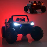  Black 24V/4X4 Dune Buggy Ride On UTV, Rubber Wheels and RC